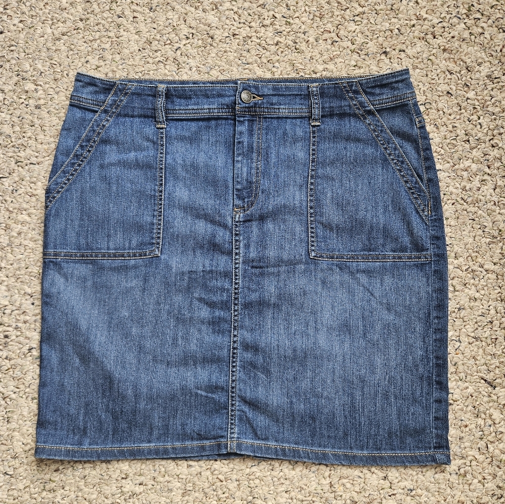 Denim Stretch Classic Mini Skirt
